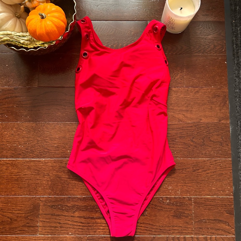 Juicy Couture Bold Red One Piece Swimsuit